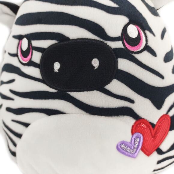Kellytoy Squishmallows 8" Freddie The Zebra Valentine's Day Hearts 2020 Edition - Picture 2 of 8